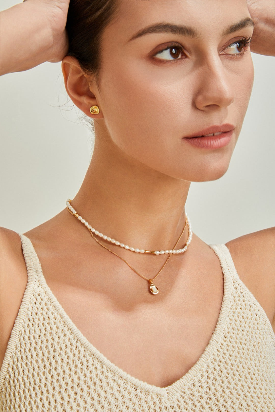 S925 Silver White Shell Necklace