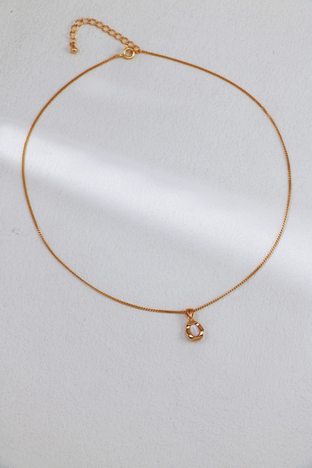 S925 Silver White Shell Necklace