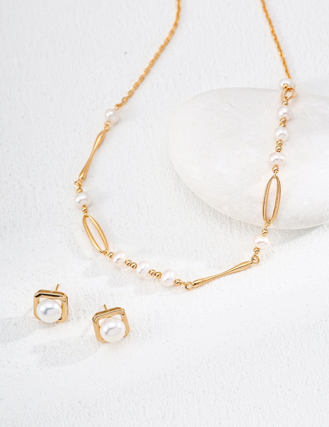 S925 Silver Design Natural Pearl Necklace