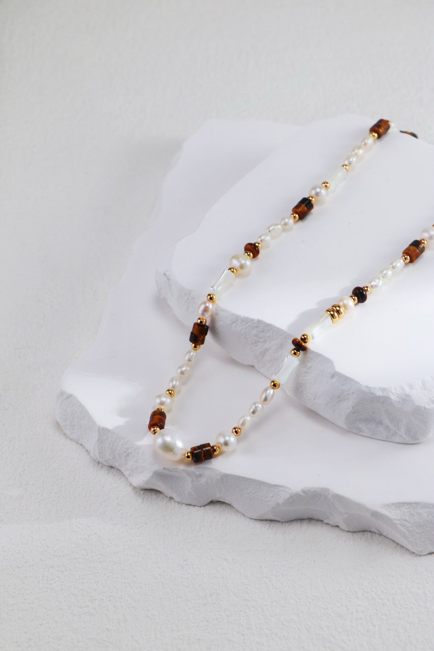 Sterling Silver Pearl Necklace